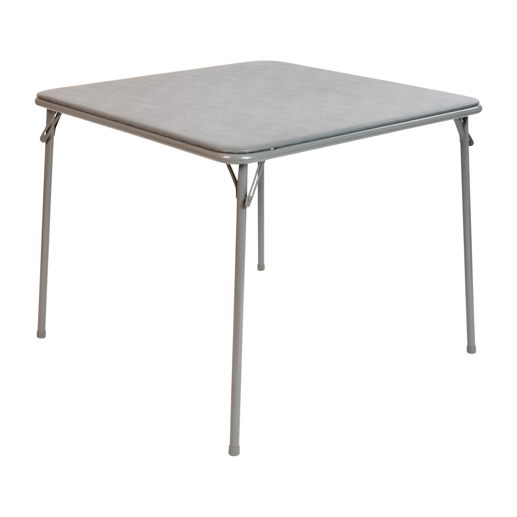Flash Furniture, Gray Folding Card Table - Portable Game Table, Height 27.75 in, Width 33.5 in, Length 33.5 in, Model# JB2GY